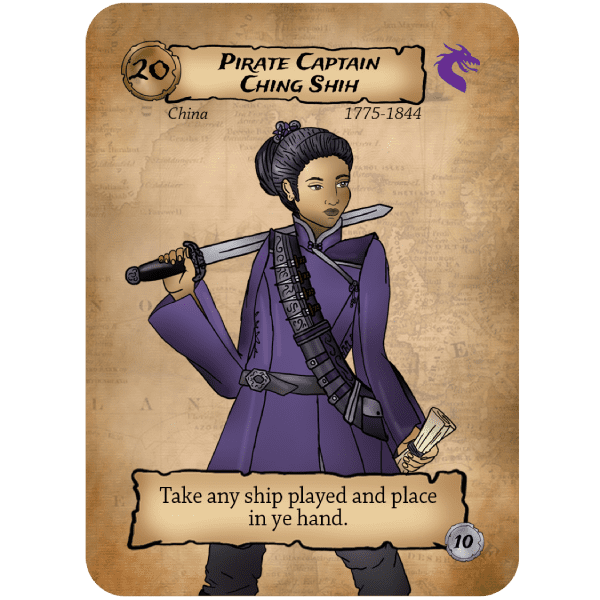 Ching Shih pirate party women of the high sease card game from seeaport games